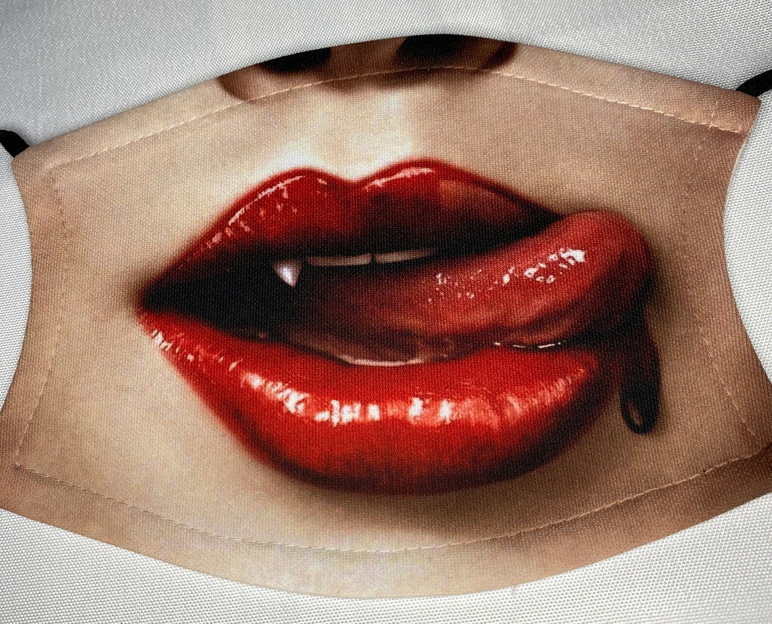 Movie Vampire Lips Mouth Teeth Blood Scary Horror Gift Face Etsy