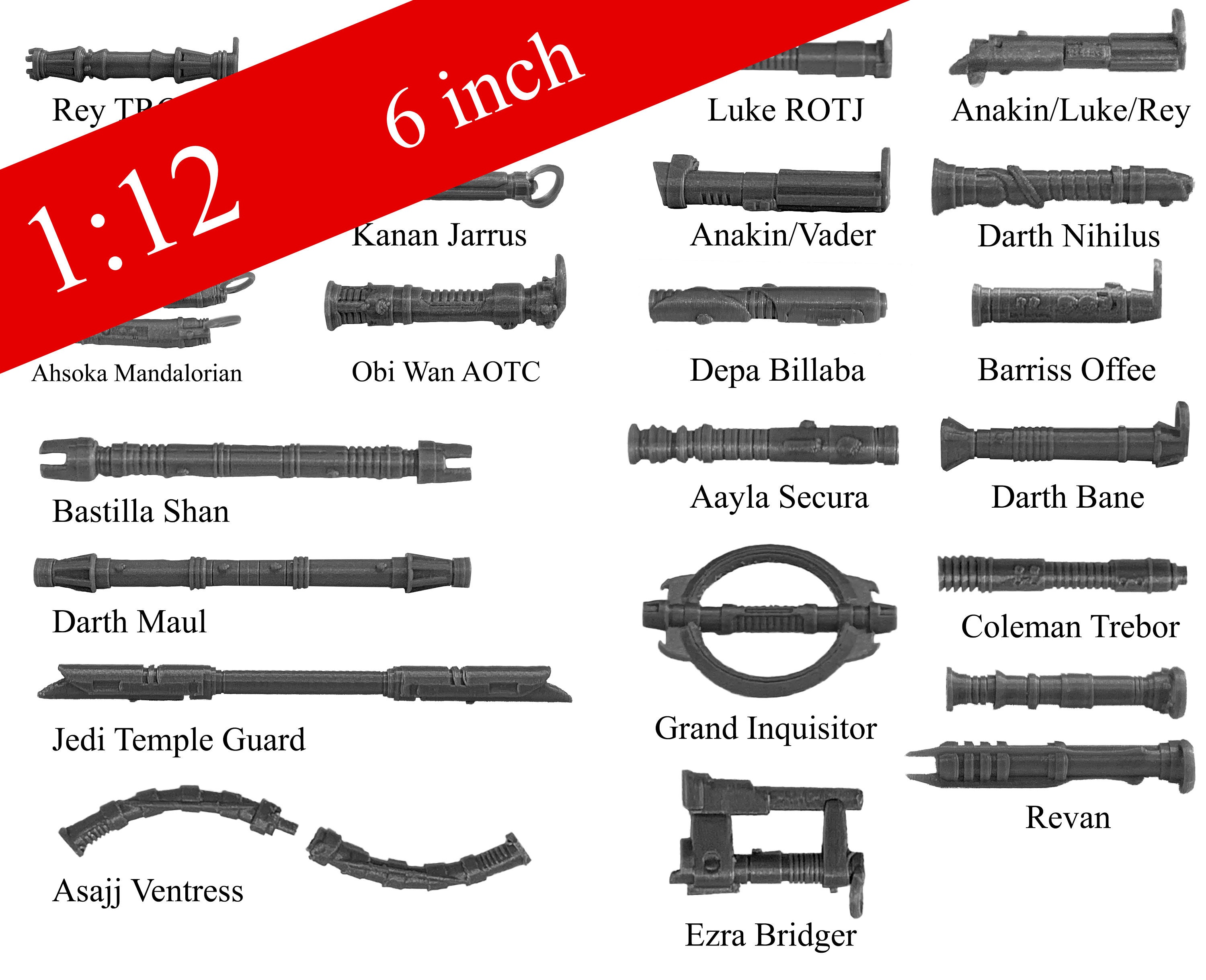 Volume 1 - CUSTOM Replacement Lightsabers. Great for your Black Serie…