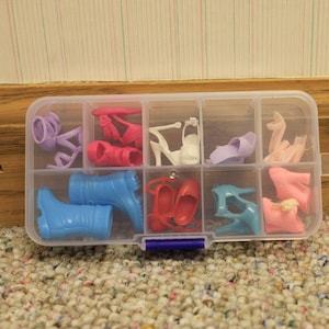 Miscellaneous 9 pc lot of soft plastic fashion doll shoes, 1 pair Barbie Mattel