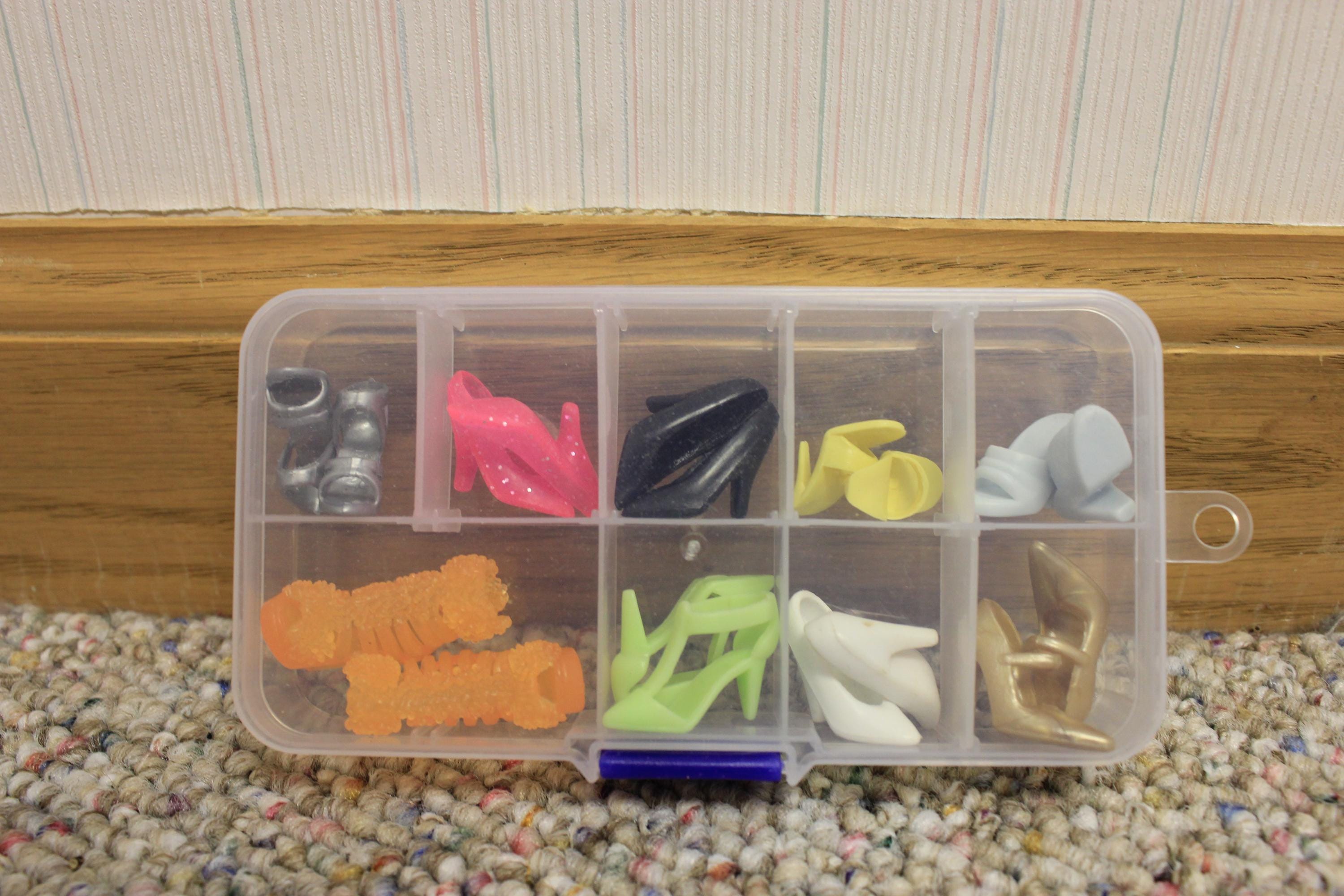Fashion doll miscellaneous lot of soft plastic shoes 9 pair