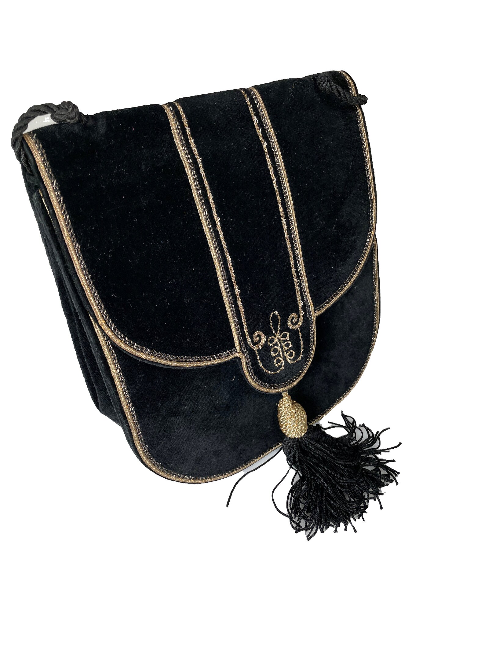 Vintage YSL Velvet Crossbody Bag Etsy