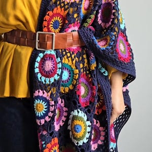 Handmade Colorful Crochet Shawl – Boho Lightweight Wrap – Soft & Cozy – Statement Accessory pre-order