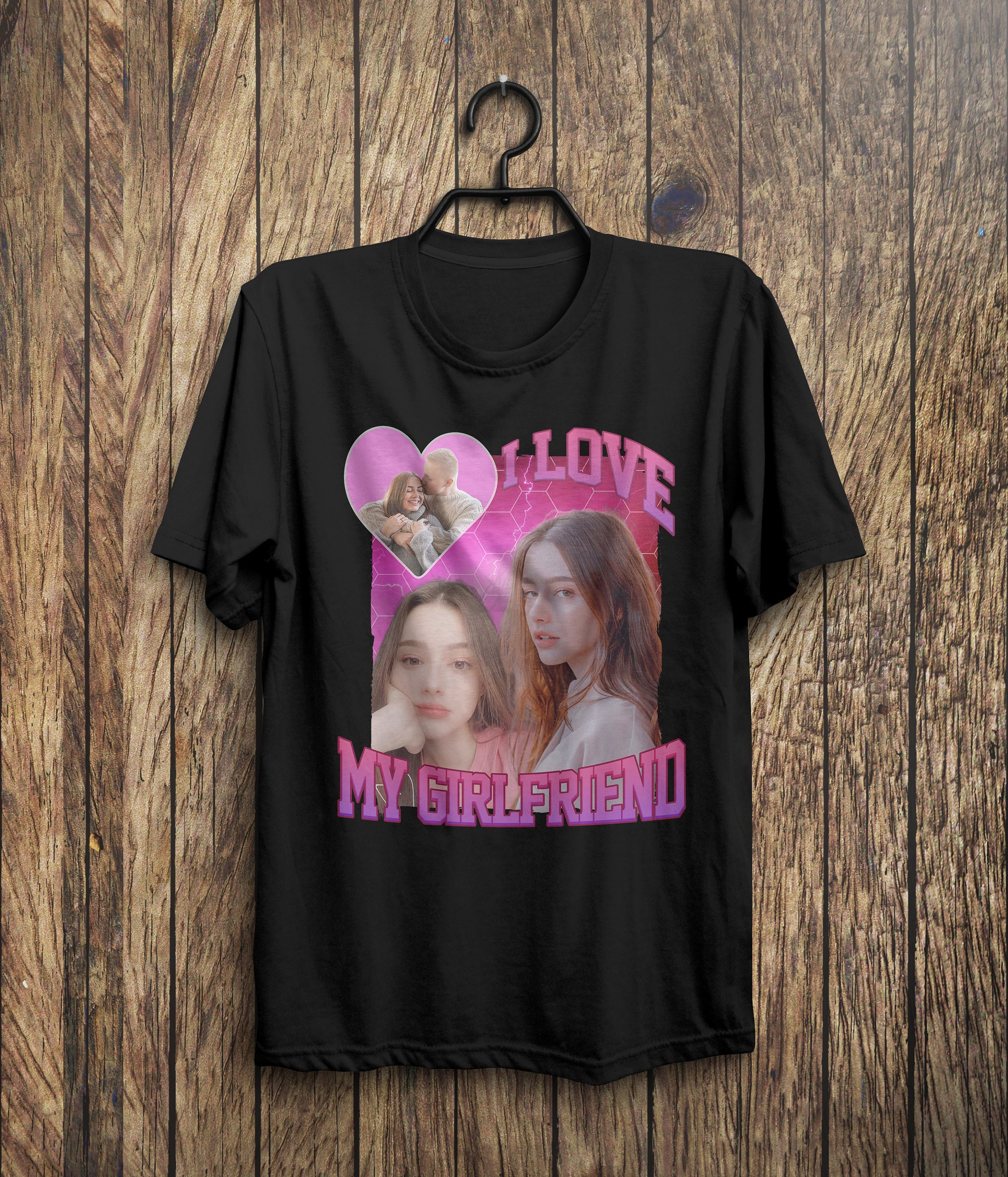 Discover Custom I Love My Girlfriend Shirt, Custom Valentine Shirt, Valentine Gift, Anniversary Shirt
