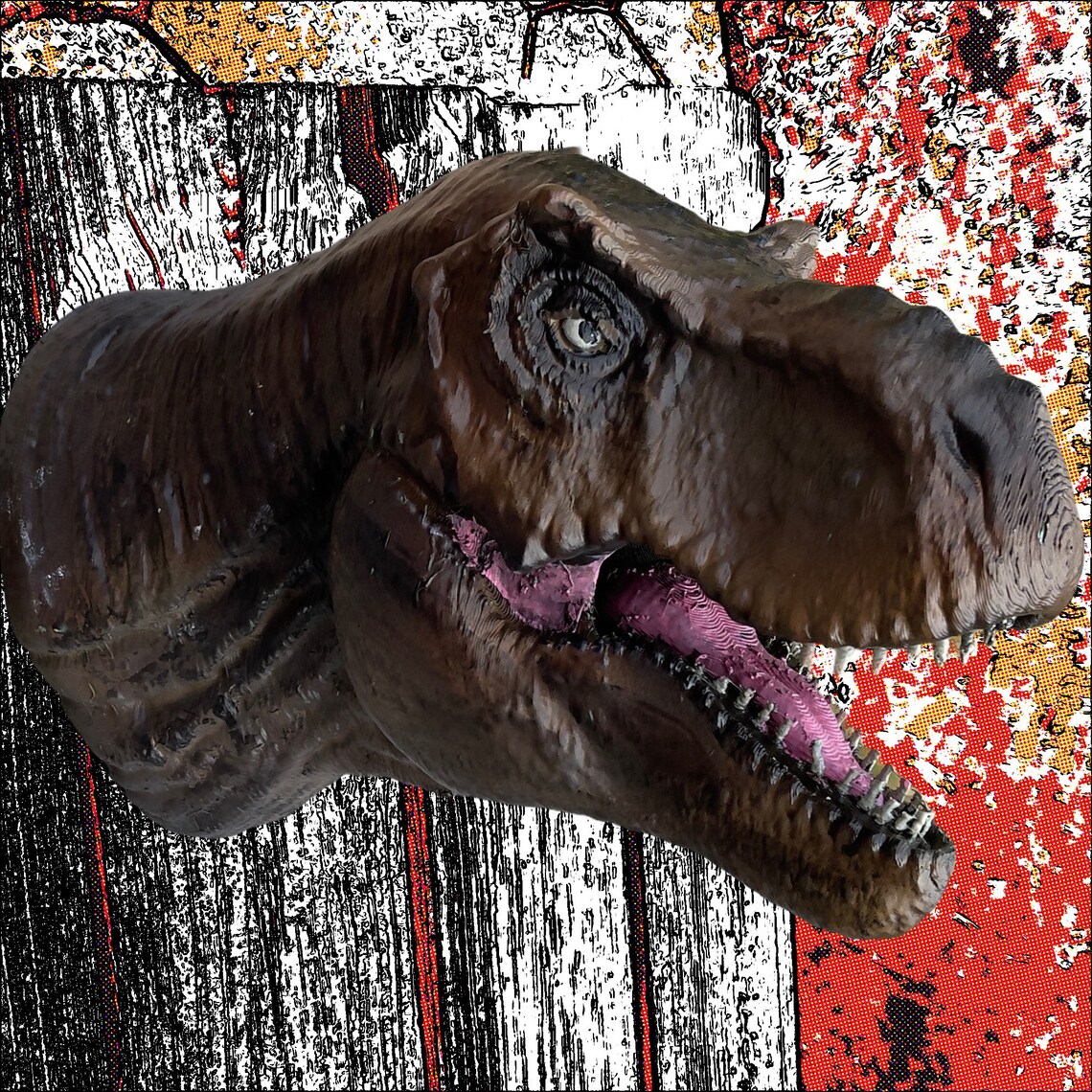 t rex wall head