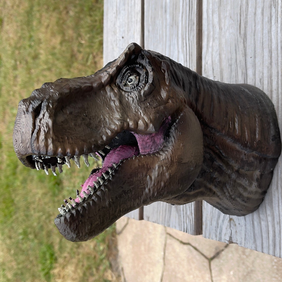 wall mounted t rex head