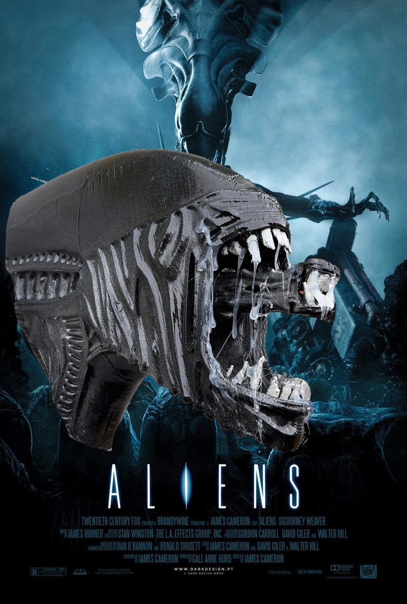 Alien xenomorph Head Wall Decor Etsy