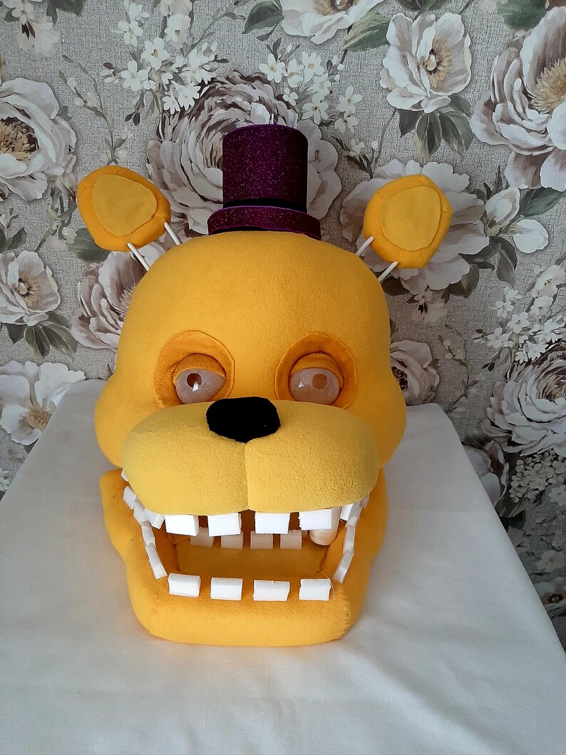 Mask costume spring trap Golden Freddy 5 nights of Freddy Etsy