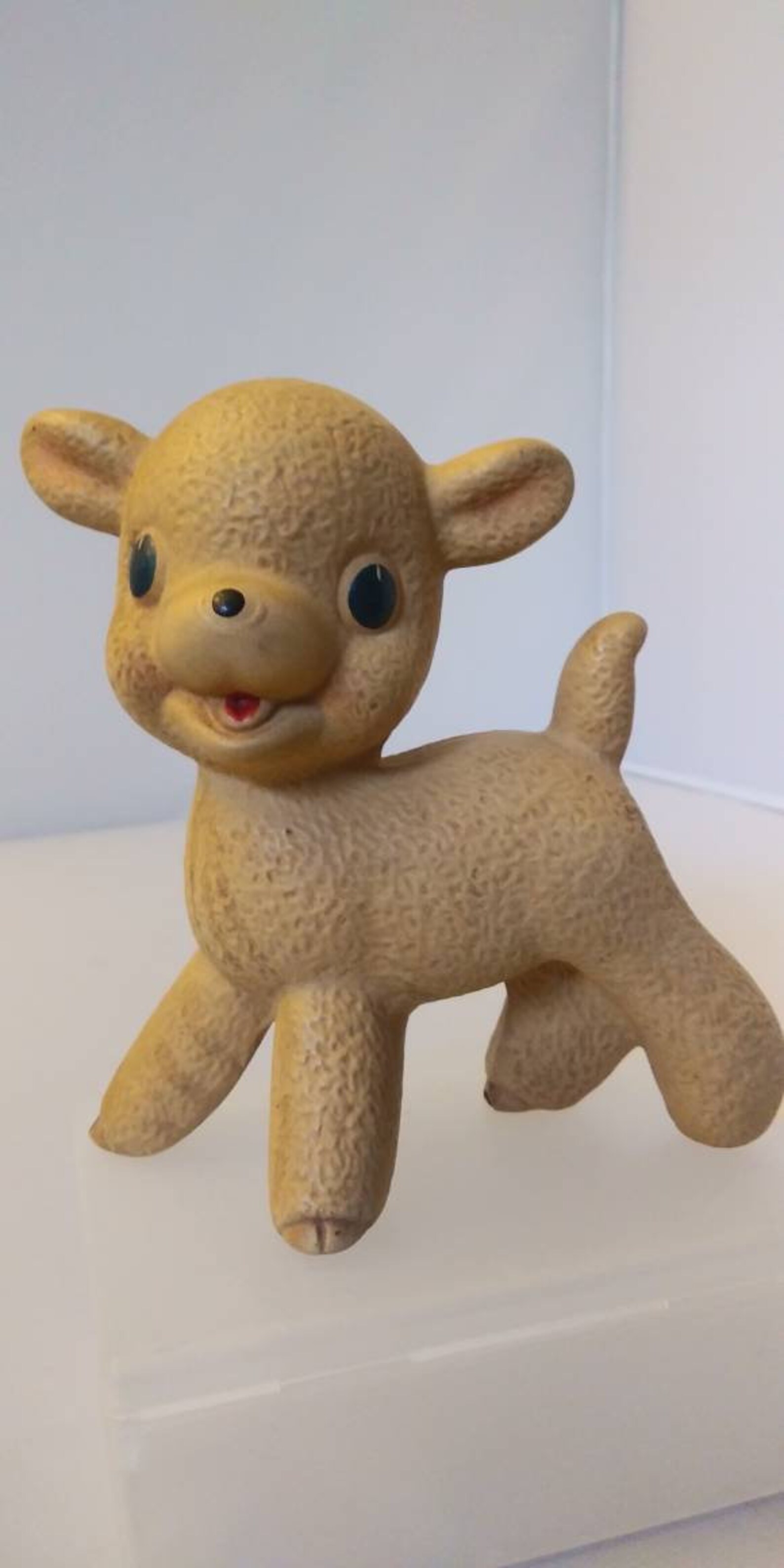 1950's Vintage Rempel Rubber Lamb Toy Etsy