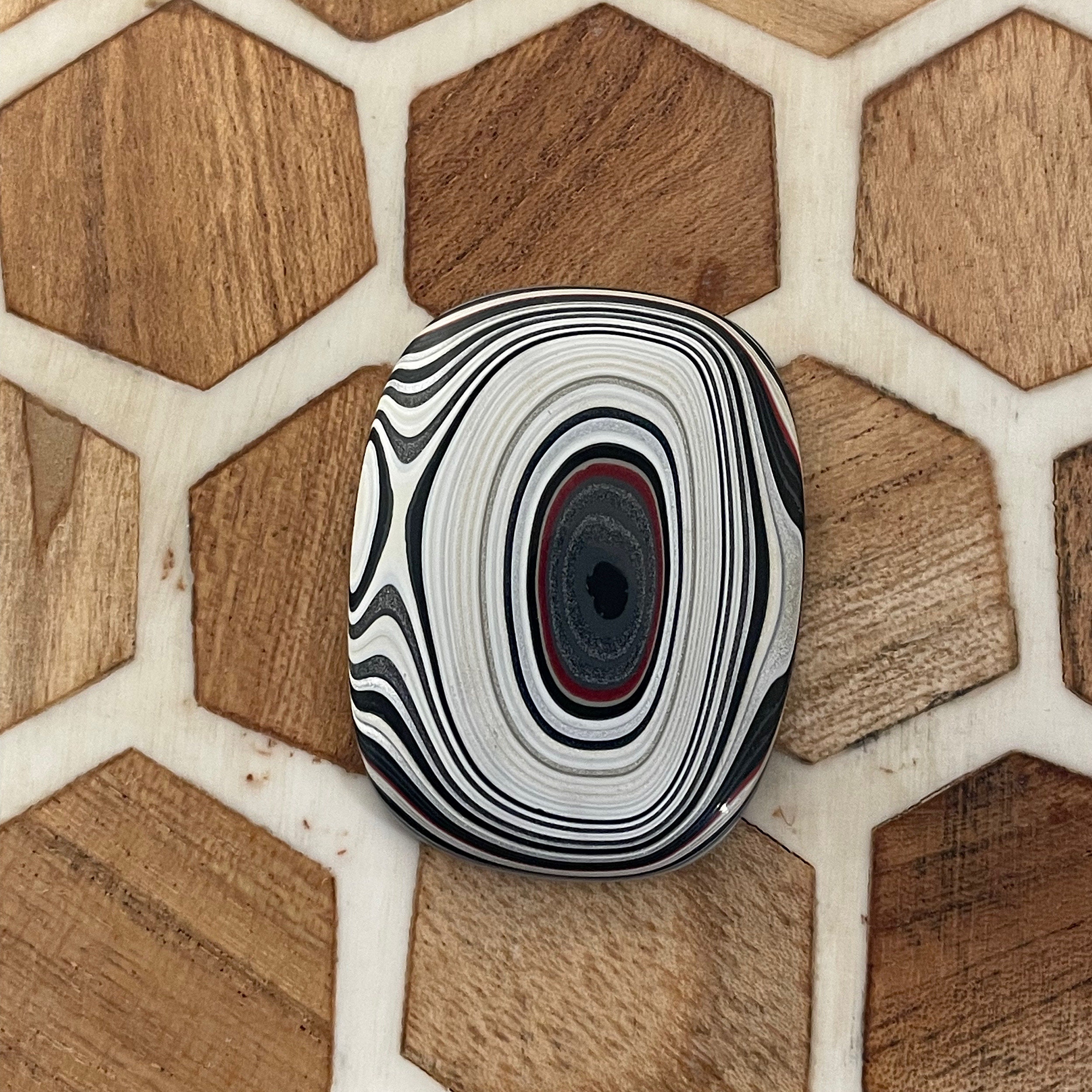 Ford F-150 Fordite Cabochon - Hand-cut Fordite - Ford Fordite - American Fordite - cut in the UK, used for sale  