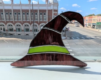 Stained Glass Witch's Hat