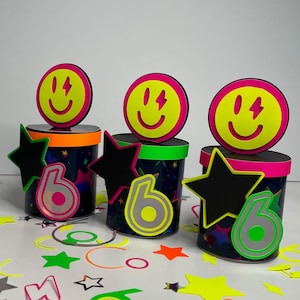 Personalized Neon Pringles, Neon Party decor, Party decor Personalized, Glow Neon Party Decorations, Birthday Decor Glow in the dark