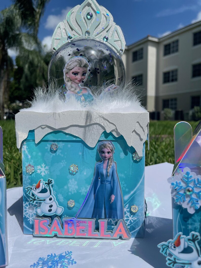 Frozen Favor Boxes, Frozen Princess Birthday Party, Personalized Favor ...