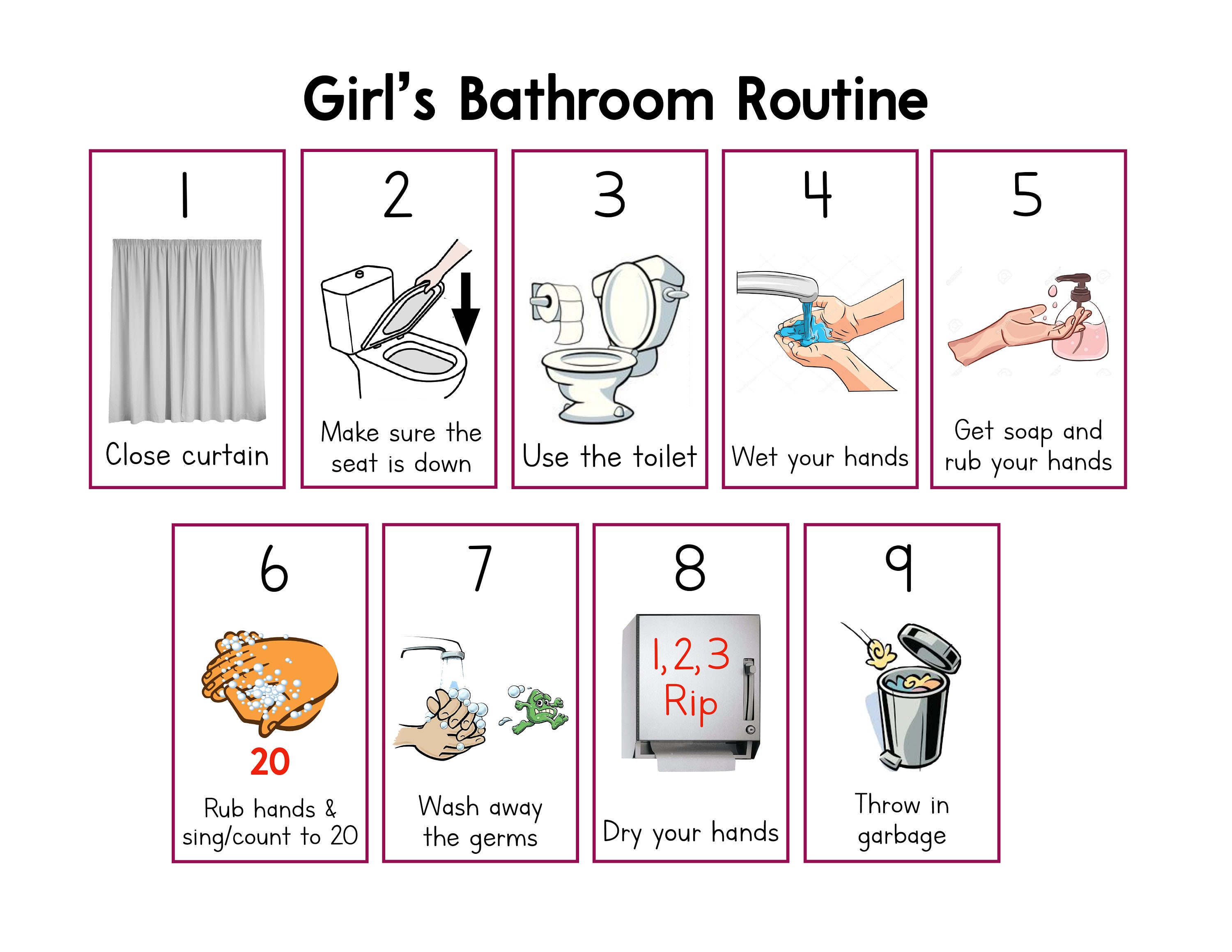bathroom-routine-poster-separate-boy-and-girl-routines-two-etsy