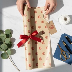 Crab Wrapping Paper, Coastal Birthday, Seafood Lover Gift - The Nautical Collection image 2