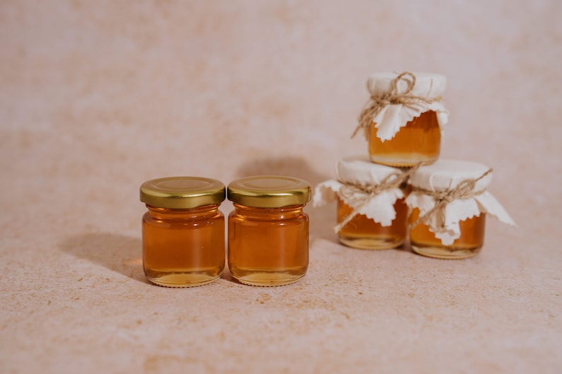 Wedding Favours Mini Honey Pots With Honey Stick Etsy Australia
