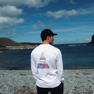 Pink Mountain Range long sleave T Shirt image 1