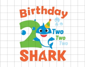 Download Birthday Shark Svg Etsy
