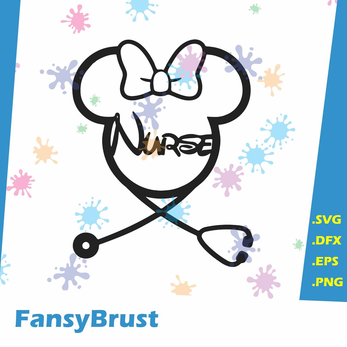 Nurse Disney SVG Disney nurse SVG Mickey and Minnie Nurse Etsy