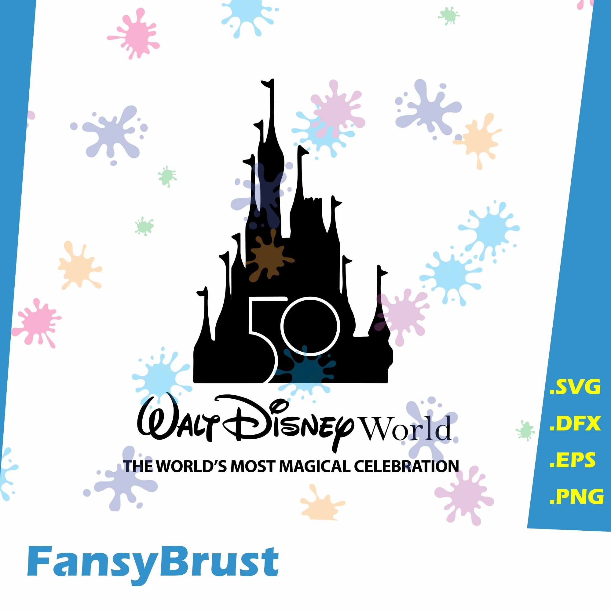 Free 270 Walt Disney World 50Th Anniversary Svg SVG PNG EPS DXF File