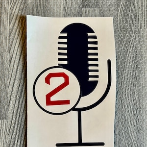 Jerry “RemDawg” Remy microphone window sticker