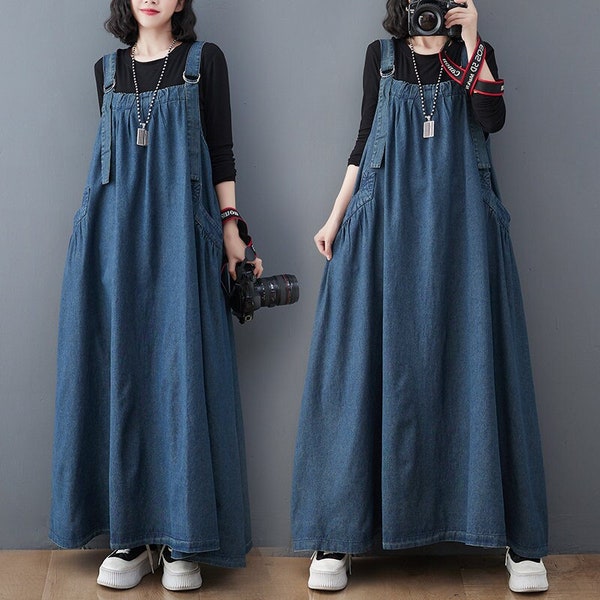 80s Denim Dress - Etsy