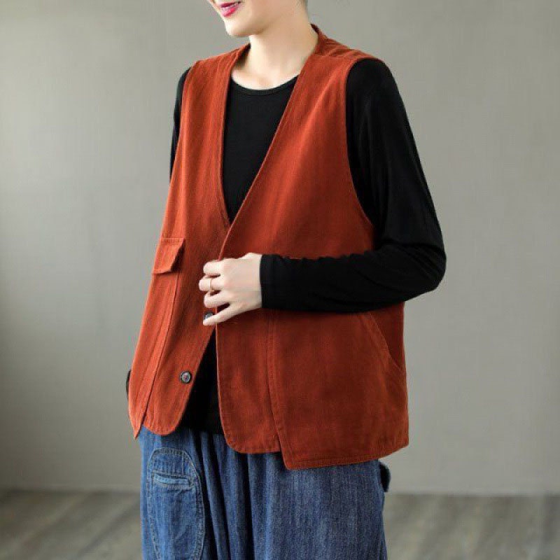 Solid Vintage Denim Vest/ Plus Size Womens Vest/ Vintage Etsy