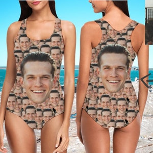 Personalisiertes Gesicht Foto Badeanzug, Benutzerdefinierte Gesicht Badeanzug, Foto Damen Badeanzug, Bikini Set Bademode, Sommer Strandparty Geschenke