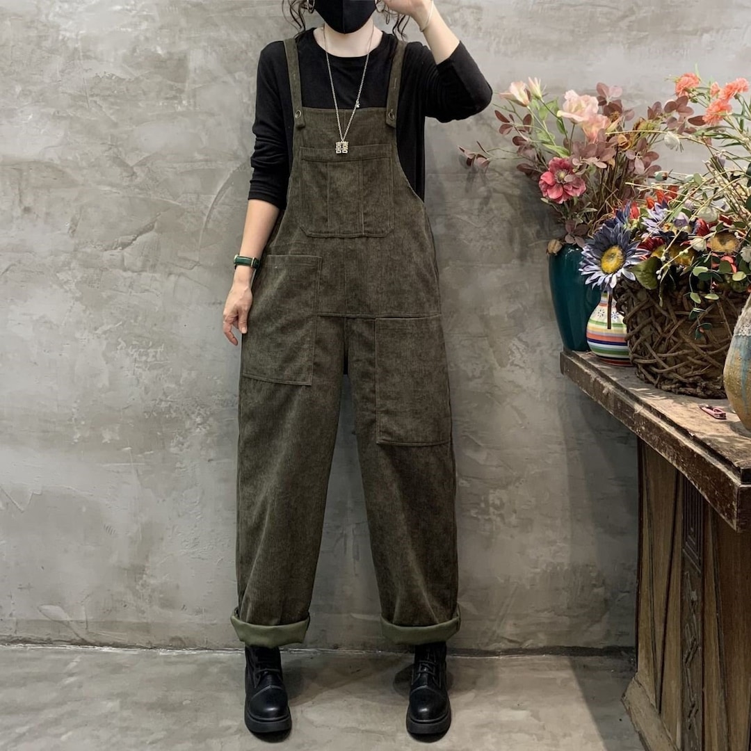 On Hand Koko Corduroy Overalls & Long Inner Tee