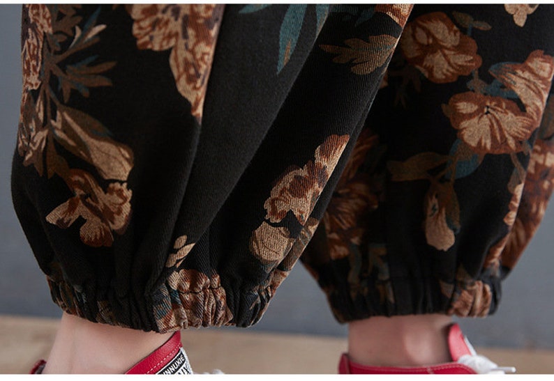 Black Print Denim Overalls Plus Size Overalls Womens Baggy Etsy