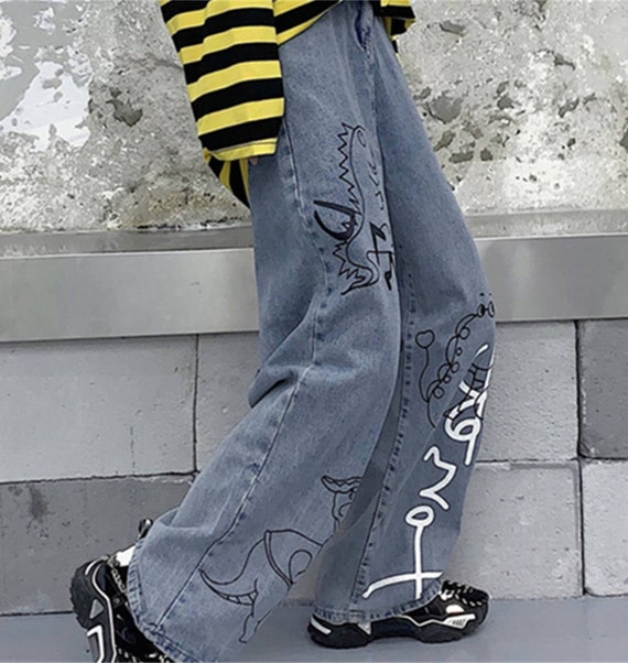 Retro Cartoon Jeans Personality 