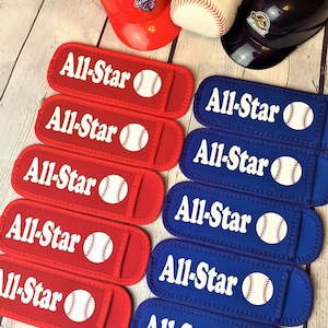 Baseball, softball Team Freeze Pop Holders, Team gifts, Little League Championship, game day treats, summer league baseball icy pop sleeve