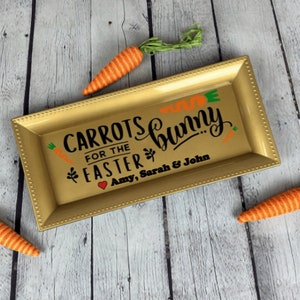 Carrots for the Easter Bunny Platter, Plate for the Easter Bunny, Easter Gifts