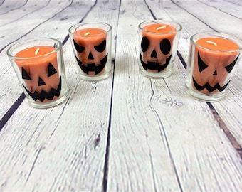 Halloween Votive Jack O Lantern Candle