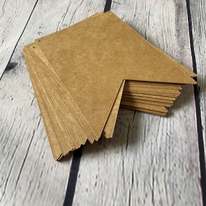 Paneles en blanco para banderines sencillos, banderines personalizados, banderines personalizados, banderines para manualidades infantiles, banderines para festividades o ocasiones especiales