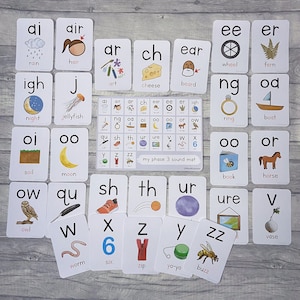 Phonic Phase 3 Flashcards Printable, Phonics Sound Mat, Teaching ...