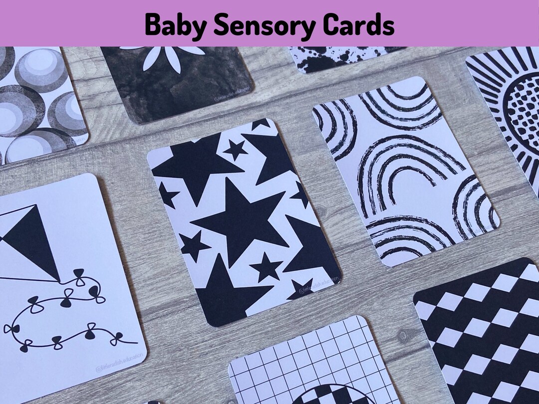 Printable Baby Sensory Flashcards Baby Learning Cards Etsy UK