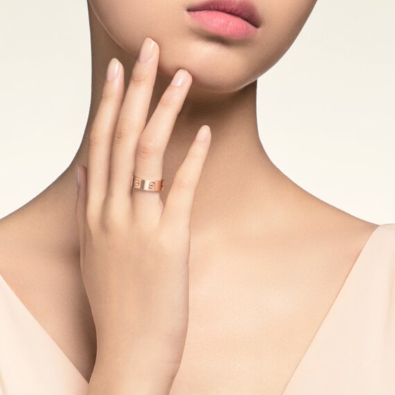 Cartier Love Ring 18K Pink Gold Wedding 