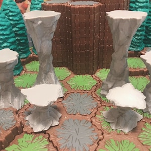 Heroscape Terrain - Stone Columns (6 Piece) [Custom]