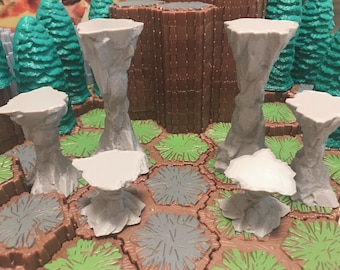 Heroscape Terrain - Stone Columns (6 Piece) [Custom]