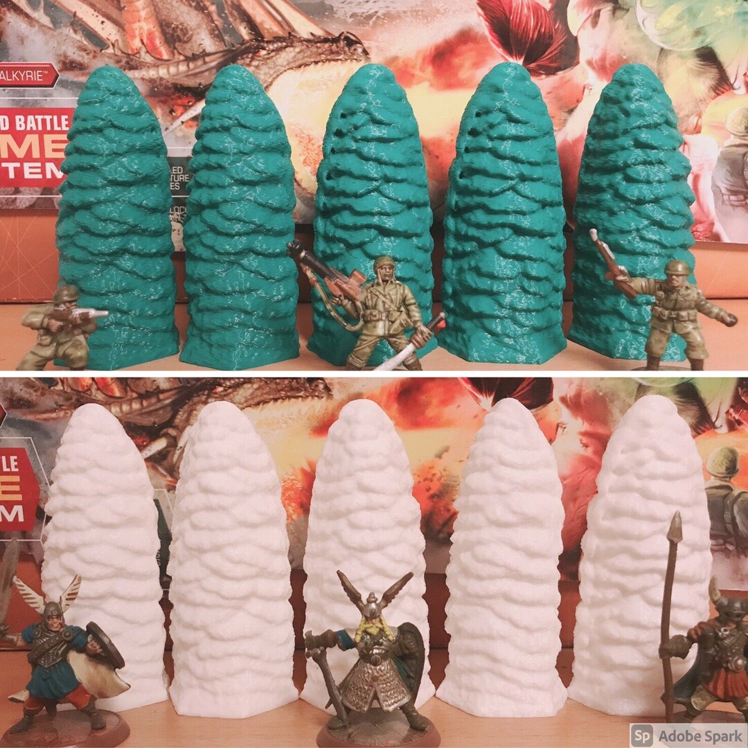 Heroscape - Evergreen Trees (5 Piece) [custom] - Etsy