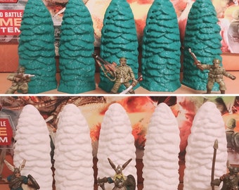 Heroscape - Evergreen Trees (5 Piece) [Custom]