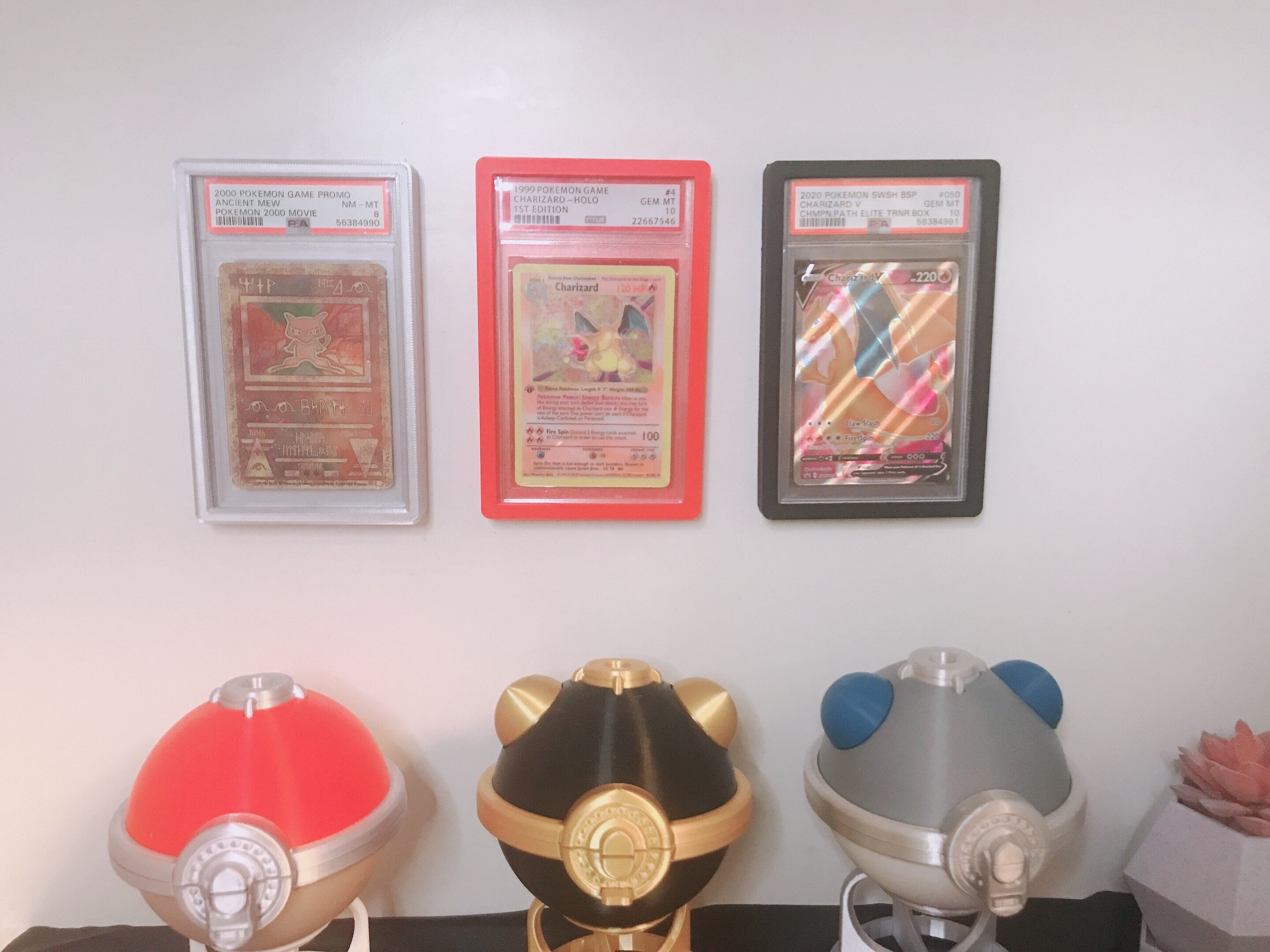 PSA Graded Card Display Frame | Wall Frame | Desk Mount - Etsy