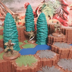 Heroscape - Evergreen Trees (5 Piece) [custom] - Etsy