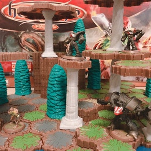 Heroscape Terrain Pillars (6 Pieces) [Custom]