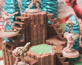 Heroscape Ladders / Stairs - (4 Pieces) [Custom]