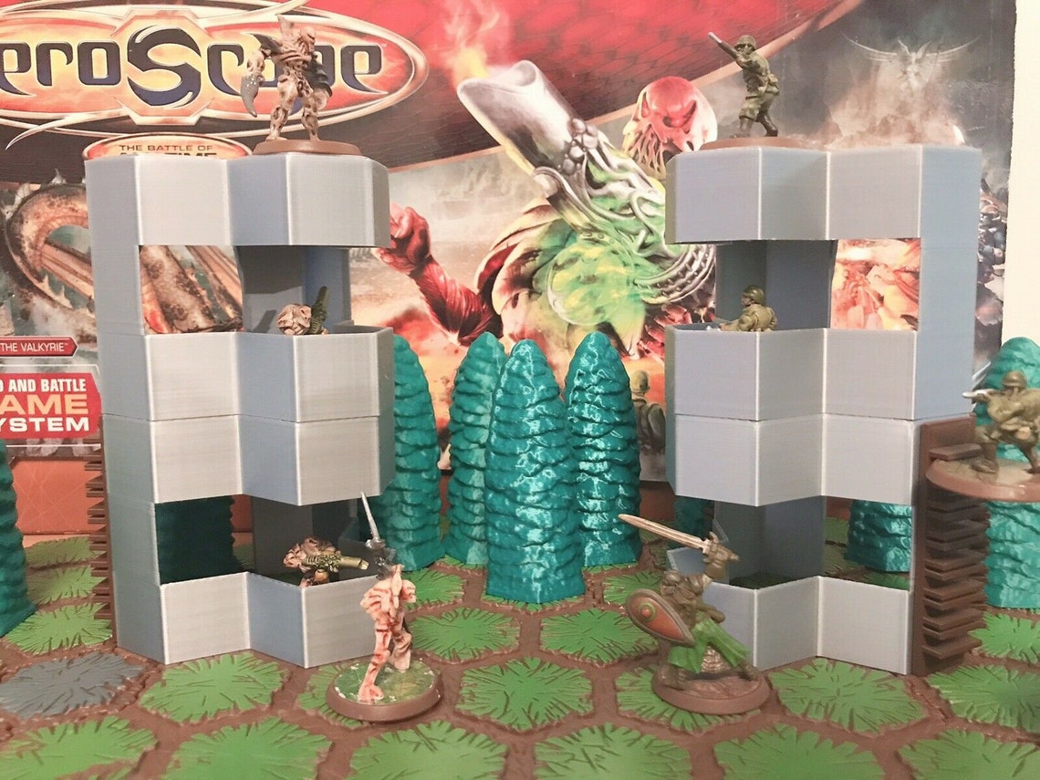 Heroscape Terrain Stackable 3hex Bunker 1 Piece custom Etsy