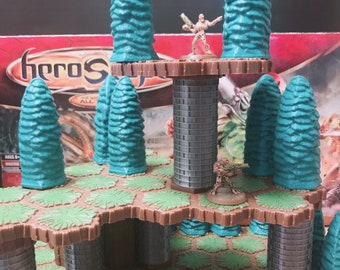 Heroscape Terrain - Castle Pillars - (5 Pieces) [Custom]