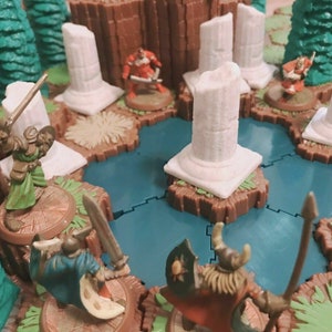 Heroscape Terrain - Ruin Pillars (6 Piece) [Custom]