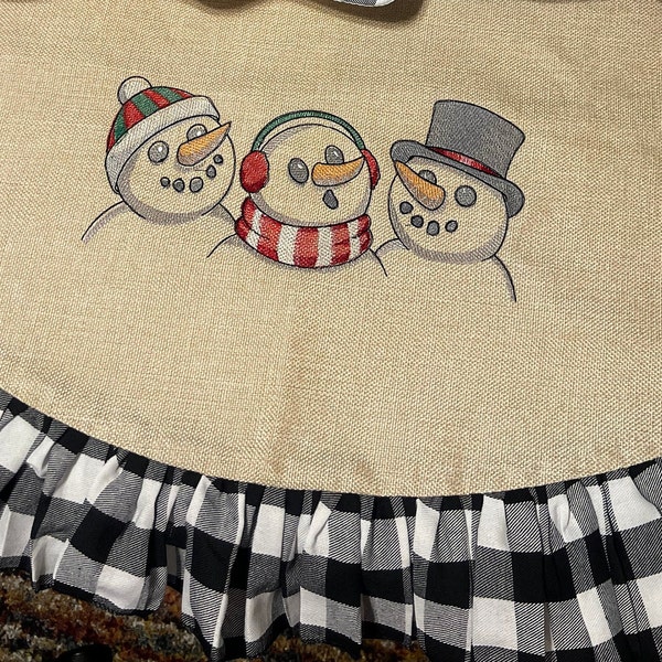 Buffalo Plaid Tree Skirt Etsy