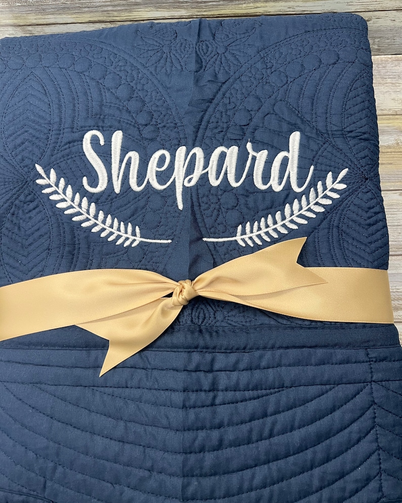 Personalized Wedding Quilt | Monogrammed Wedding Gift | Anniversary ...